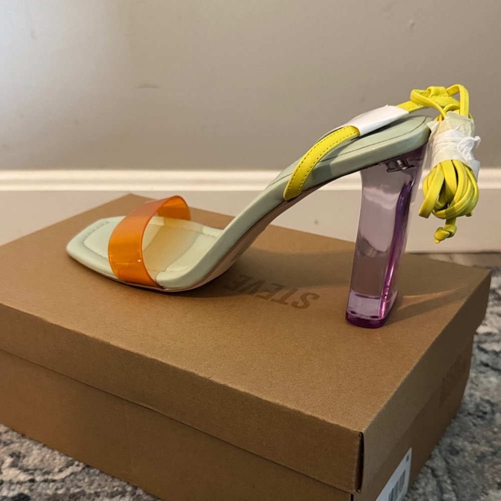 Steve Madden Orange and Yellow Heeled Sandals